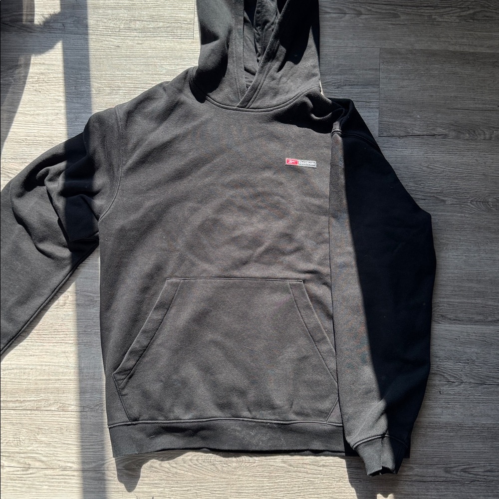 Reebok Black Logo Hoodie Men’s L
